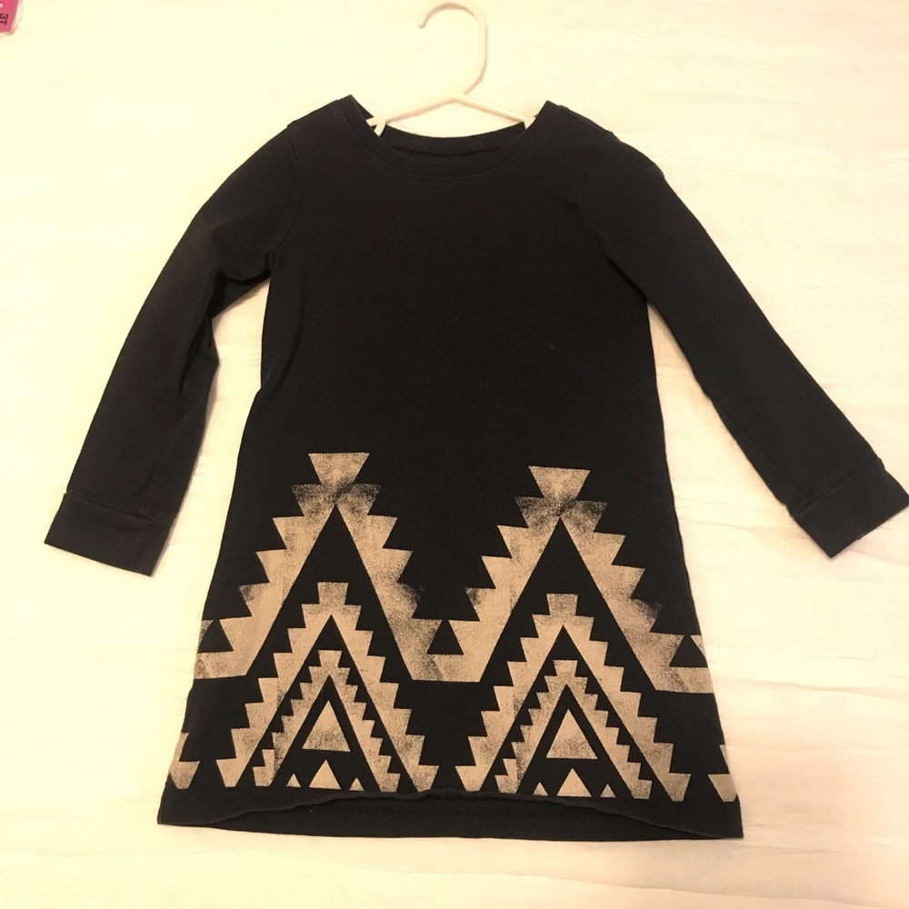 Navy Tribal Tea Collection Dress